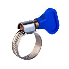 Хомут червячный 16-25/9-0,7мм, с ключом, нержавеющая сталь W2, (50 шт/уп) REXANT 07-0716-1