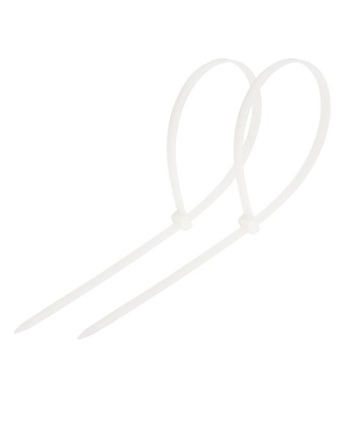 Хомут-стяжка нейлоновый 250x3.6 мм белый (100шт/уп) REXANT 07-0250 в Волгограде Стяжки-хомуты Pintop.ru