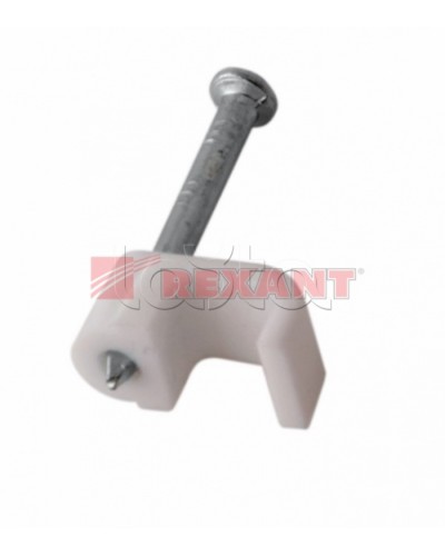 Крепеж кабеля плоский 8мм х 3мм (10шт/уп) REXANT 07-4207 в Волгограде Держатели, клипсы, скобы Pintop.ru