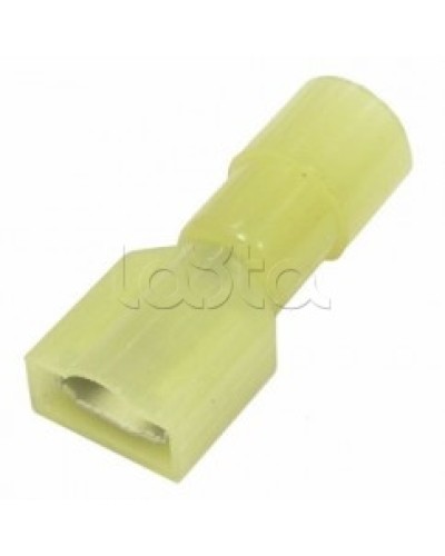 Клемма плоская полностью изолированная 4-6 мм² (КППИн гнездо - 6.6мм) (100шт/уп) REXANT 08-0652 в Волгограде Клеммные колодки Pintop.ru