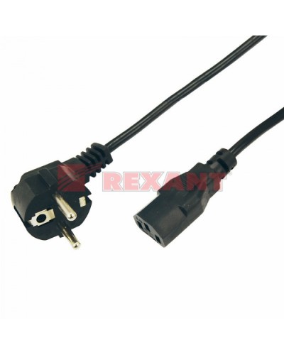 Шнур сетевой Евро 0.75мм² 1.8М (PVC) (с заземлением) (10шт/уп) REXANT 11-1131 в Волгограде Патч-корды и пигтейлы Pintop.ru