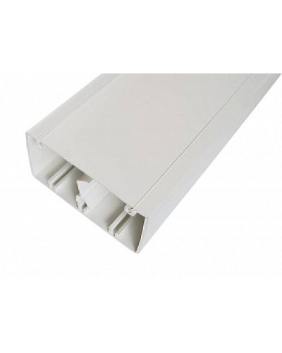 Кабельный канал с крышкой100х50х2000мм (белый) SPL 100001S в Волгограде Кабель-канал Pintop.ru