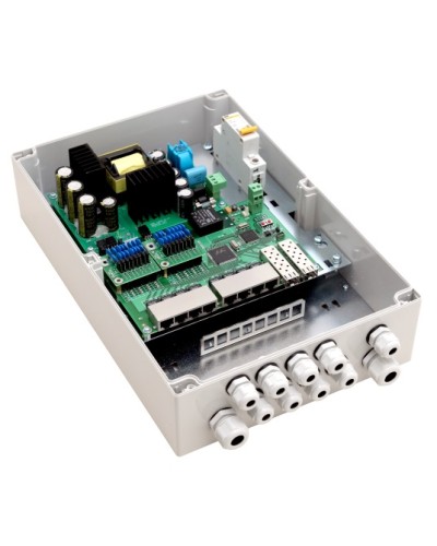 PoE-коммутатор 10-портовый, управляемый уличный TFortis PSW-2G8F+ в Волгограде Коммутаторы Pintop.ru