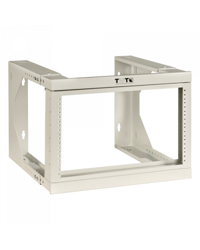Рама настенная 19, с регулируемой глубиной 461-664 мм, 9U, серая TWT (TWT-FRWAJ-9U-GY) в Волгограде Аксессуары для стоек и шкафов Pintop.ru