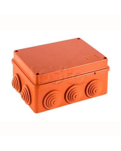 JBS150 Коробка огн. E110, о/п 150х110х70мм, без галогена, 10 вых., IP55, 5P, (0,15-2,5 мм2), цвет оранж. Экопласт (43099HF) в Волгограде Коробки (ОКЛ) Экопласт Pintop.ru