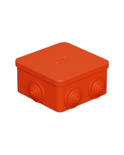 Коробка огн. E110, о/п 85х85х50мм,без галогена, 12 вых., IP55, 9P, оранж. Экопласт (43151HF) в Волгограде Распределительные коробки Pintop.ru