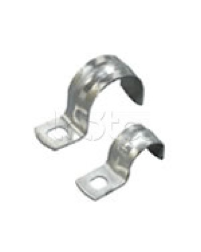 Скоба оцинкованная с одним отверстием для трубы D50мм, м.о. 8,5-6,0мм (1уп=50шт) Экопласт (43750P-50) в Волгограде Держатели, клипсы, скобы Pintop.ru