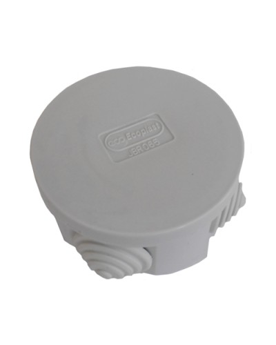 Коробка распределительная о/п с крышкой D65х35 мм, 4 вых. Экопласт 44004 в Волгограде Распределительные коробки Pintop.ru