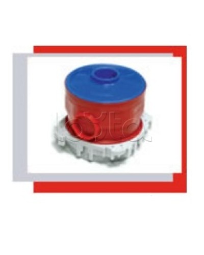 Крышка фланцевая для коробки под заливку в бетон (синий) Экопласт 44602 в Волгограде Аксессуары для кабель-канала Pintop.ru