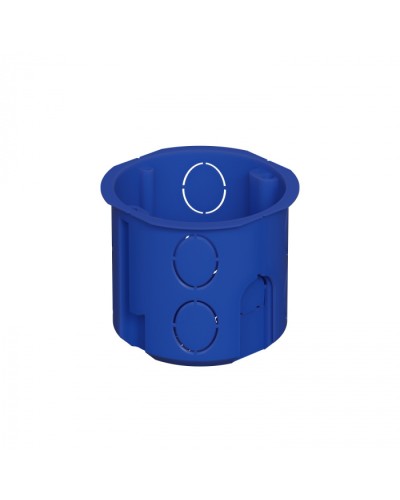 Коробка установочная D68x62мм межцентр. 71мм, IP20, цвет синий Экопласт (44658) в Волгограде Распределительные коробки Pintop.ru