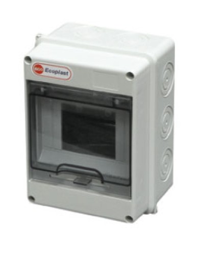 Шкаф настенный, 8-9 модулей, IP65 Экопласт 46408 в Волгограде Боксы для автоматов Pintop.ru