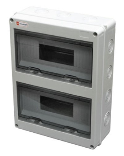 Шкаф настенный, 24 модулей, IP65 Экопласт 46424 в Волгограде Боксы для автоматов Pintop.ru