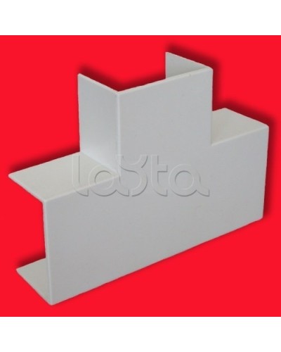 Угол Т-образный для кабель-канала МЕХ, для сечения 40x40 Экопласт 72409 в Волгограде Аксессуары для кабель-канала Pintop.ru