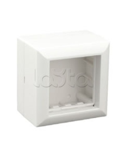 Коробка для открытой проводки на 1 пост 45х45 мм Экопласт 72914 в Волгограде Распределительные коробки Pintop.ru