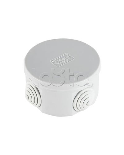 Экопласт JBR065 Коробка распред. о/п, D=65х35мм 4 вых., IP44 белый в Волгограде Распределительные коробки Pintop.ru