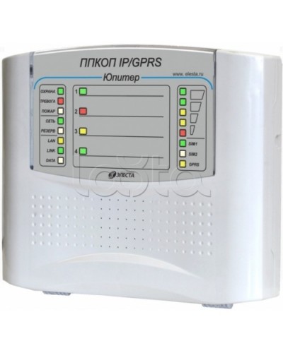 Элеста Юпитер-1431 (ППКОП Юпитер-4 IP/GPRS, пластик. корпус) в Волгограде Приемно-контрольные приборы Pintop.ru