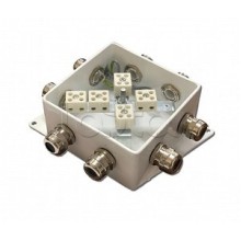 Коробка монтажная огнестойкая Гефест КМ-О (10к*6,0)-IP66-120х120, два ввода