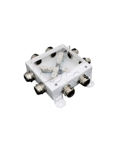 Коробка монтажная огнестойкая Гефест КМ-О (12к*10,0)-IP66 1212, 8 вводов 123х123х60 в Волгограде Распределительные коробки Pintop.ru