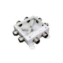 Коробка монтажная огнестойкая Гефест КМ-О (12к*6,0)-IP66 1212, 8 вводов 123х123х6