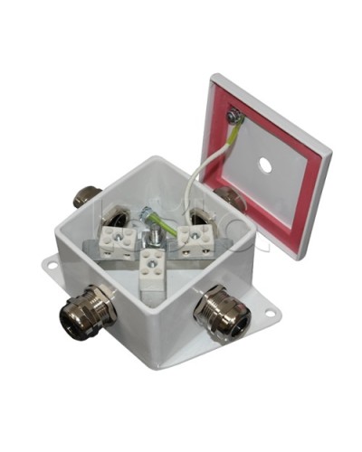 Коробка монтажная огнестойкая Гефест КМ-О (2к)-IP66, два ввода 80х80х68 в Волгограде Распределительные коробки Pintop.ru