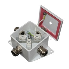 Коробка монтажная огнестойкая Гефест КМ-О (6к*10,0)-IP66, четыре ввода 80х80х68