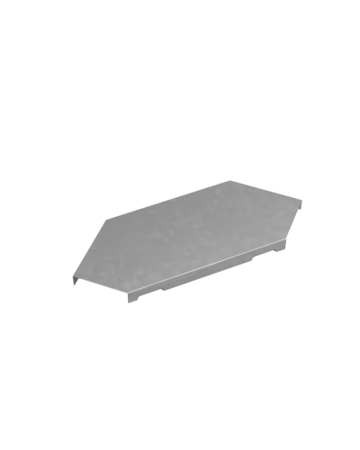 Крышка горизонтального угла 90 гр. 50 мм ПЛЮС INOX304 КМ-Профиль (KGLplus90-50 INOX304) в Волгограде Аксессуары для лотков Pintop.ru