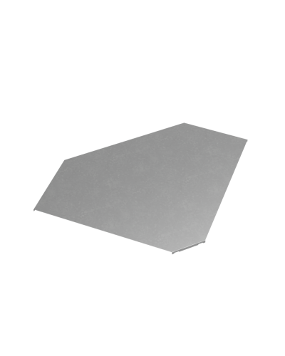 Крышка горизонтального угла 90 гр. 600 мм ПЛЮС КМ-Профиль (KGLplus90-600) в Волгограде Аксессуары для лотков Pintop.ru