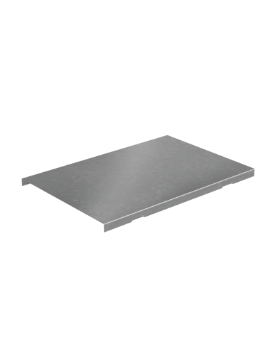 Крышка угла вертикального внешнего 200 мм с разворотом трассы на 90 гр. ПЛЮС INOX304 КМ-Профиль (KVLPDplus90-200 INOX304) в Волгограде Аксессуары для лотков Pintop.ru