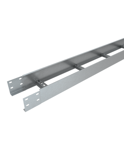 Лоток лестничный 100х400х1,2 L2000 мм Быстрый монтаж КМ-Профиль (LLS100-400-1.2-2000) в Волгограде Кабельные лотки Pintop.ru