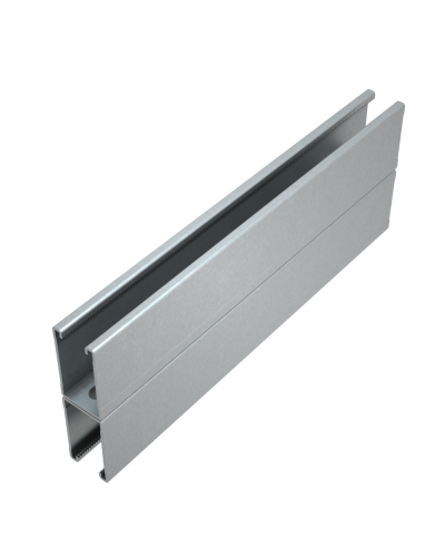 Страт-профиль двойной 41х72 L800 мм s:2,5 HD КМ-Профиль (2STPU41-72-800 HD) в Волгограде Аксессуары для лотков Pintop.ru