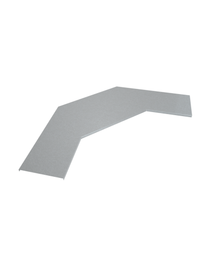 Крышка лестничного горизонтального угла 90 гр. 400 мм INOX304 КМ-Профиль (KLGL90-400 INOX304) в Волгограде Аксессуары для лотков Pintop.ru