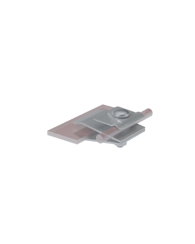 Фальцевый держатель H60 мм для прутка Ø 5-10 мм HD КМ-Профиль (FD-H60-D5-10 HD) в Волгограде Монтажные материалы Pintop.ru