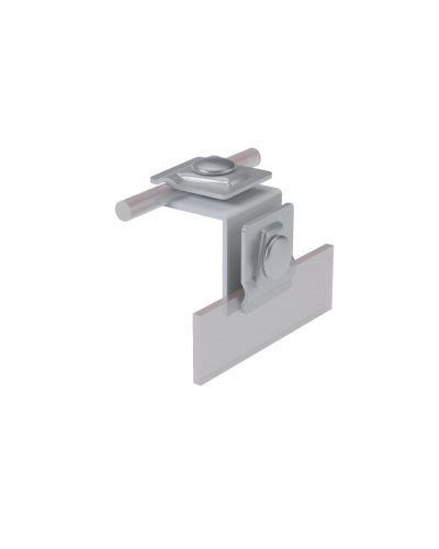 Фальцевый держатель H50 мм для прутка Ø 5-10 мм КМ-Профиль (FD-H50-D5-10) в Волгограде Монтажные материалы Pintop.ru