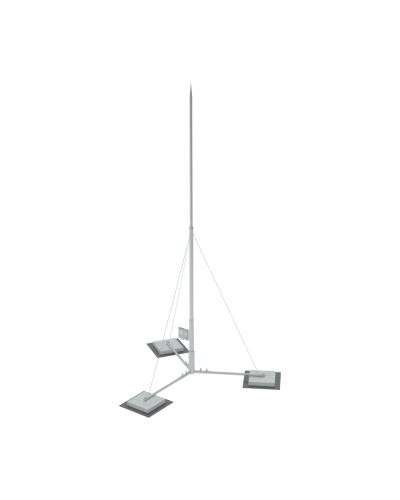 Вольностоящая молниеприемная мачта составная H4,5 м HD КМ-Профиль (VMR-H4.5 HD) в Волгограде Монтажные материалы Pintop.ru
