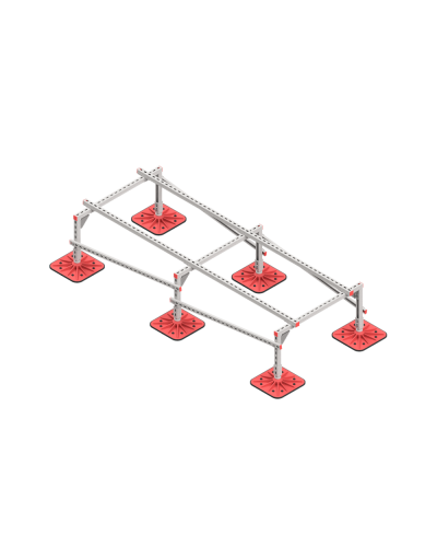 Опорная конструкция для установки оборудования TECHNORAPTOR FOOT 1000х2500 HD КМ-профиль (KM-TR-F-SSEI-1000-2500 HD) в Волгограде Системы видеонаблюдения Pintop.ru