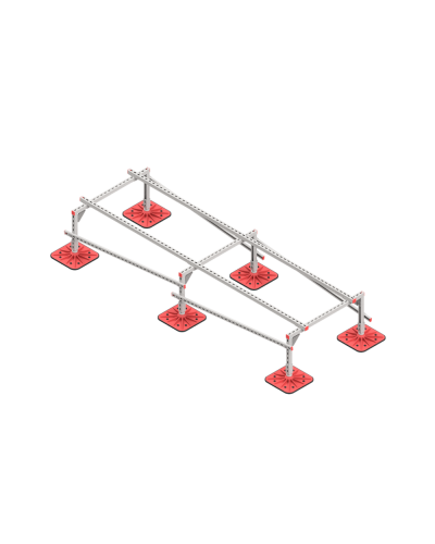 Опорная конструкция для установки оборудования TECHNORAPTOR FOOT 1000х3000 HD КМ-профиль (KM-TR-F-SSEI-1000-3000 HD) в Волгограде Системы видеонаблюдения Pintop.ru