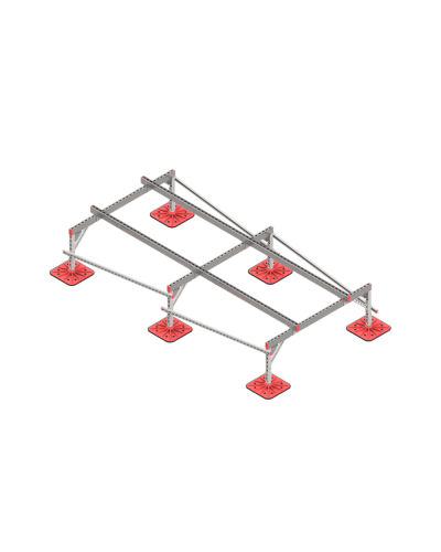 Опорная конструкция для установки оборудования TECHNORAPTOR FOOT 1500х3000 тип 1 КМ-профиль (KM-TR-F-SSEI-1500-3000-1) в Волгограде Системы видеонаблюдения Pintop.ru