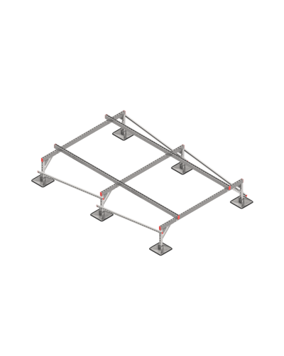 Опорная конструкция для установки оборудования TECHNORAPTOR STEELFOOT 2000х3000 тип 1 КМ-профиль (KM-TR-STF-SSEI-2000-3000-1) в Волгограде Системы видеонаблюдения Pintop.ru