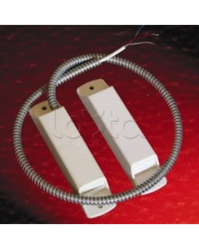 Извещатель охранный точечный магнитоконтактный взрывозащищенный Магнито-Контакт Аякс исп.10 (ИО 102-26/В) из антистатичного пластика черн. цвета (металлорукав из нерж. стали) в Волгограде Извещатели охранные (Ex) Pintop.ru