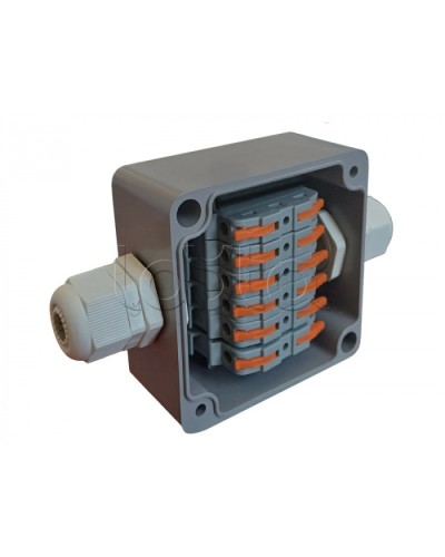 Коробка пылевлагонепроницаемая клеммная G366 А Wago АЯКС IP66/IP65, 82x80x55 Магнито-контакт в Волгограде Распределительные коробки Pintop.ru