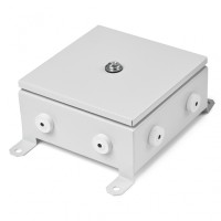 Коробка монтажная огнестойкая металлическая герметичная КМОМГ (12к х 2,5мм) 150х200х60 IP 54 (6 вводов) ПожТехКабель (076-403)