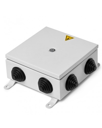 Коробка монтажная огнестойкая металлическая герметичная КМОМГ (8к х 2,5мм) 150х150х60 IP 66 (6 вводов) ПожТехКабель (076-502) в Волгограде Распределительные коробки Pintop.ru