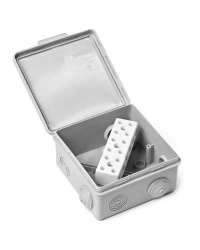 Коробка монтажная огнестойкая пластиковая герметичная КМОПГ (6к х10 мм) 100х100х50 IP54 ПожТехКабель (071-006) в Волгограде Распределительные коробки Pintop.ru