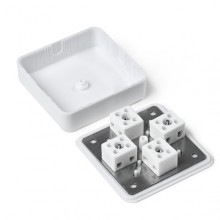 Коробка монтажная огнестойкая пластиковая КМОП IP31 (8к х 2,5мм²) 100х100х30 Пожтехкабель 072-023