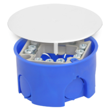 Коробка распаячная, для подштукатурного монтажа, с клеммником и крышкой, 73x42 (160шт/уп) ПожТехКабель 010-019