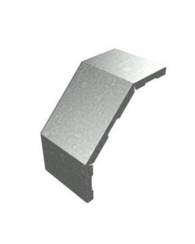 Крышка угла вертикального внешнего 90° 100х15 (0,7) для лестничного лотка ПожТехКабель (651-400) в Волгограде Кабельные лотки Pintop.ru