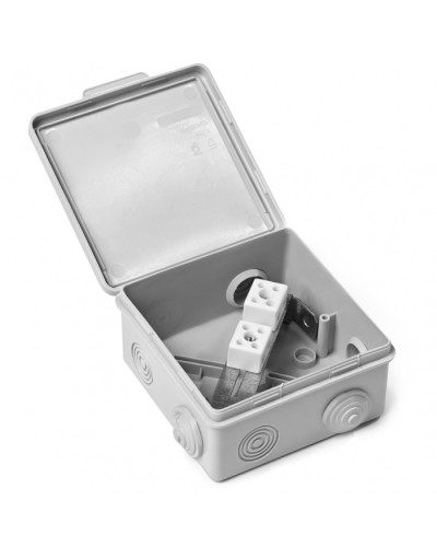 Коробка монтажная огнестойкая пластиковая герметичная КМОПГ IP54, 4 контакта для кабеля до 2,5мм2(4к х 2,5 мм) ПожТехКабель 071-003 в Волгограде Распределительные коробки Pintop.ru