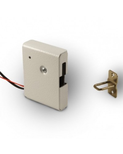 Замок электромеханический с толкателем и датчиком положения двери Promix-SM308.10.1 (белый) в Волгограде Электромеханические замки Pintop.ru