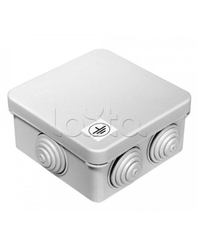 Коробка уравнивания потенциалов для открытой установки 80х80х40 (105шт/кор) Промрукав (40-0210-У) в Волгограде Распределительные коробки Pintop.ru