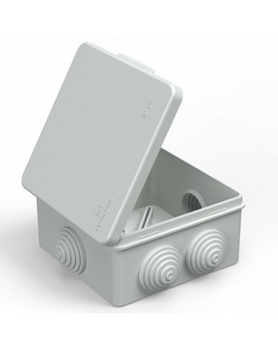 Коробка распределительная 40-0302 для прямого монтажа безгалогенная (HF) серая 100х100х50 (60шт/кор) Промрукав в Волгограде Распределительные коробки Pintop.ru